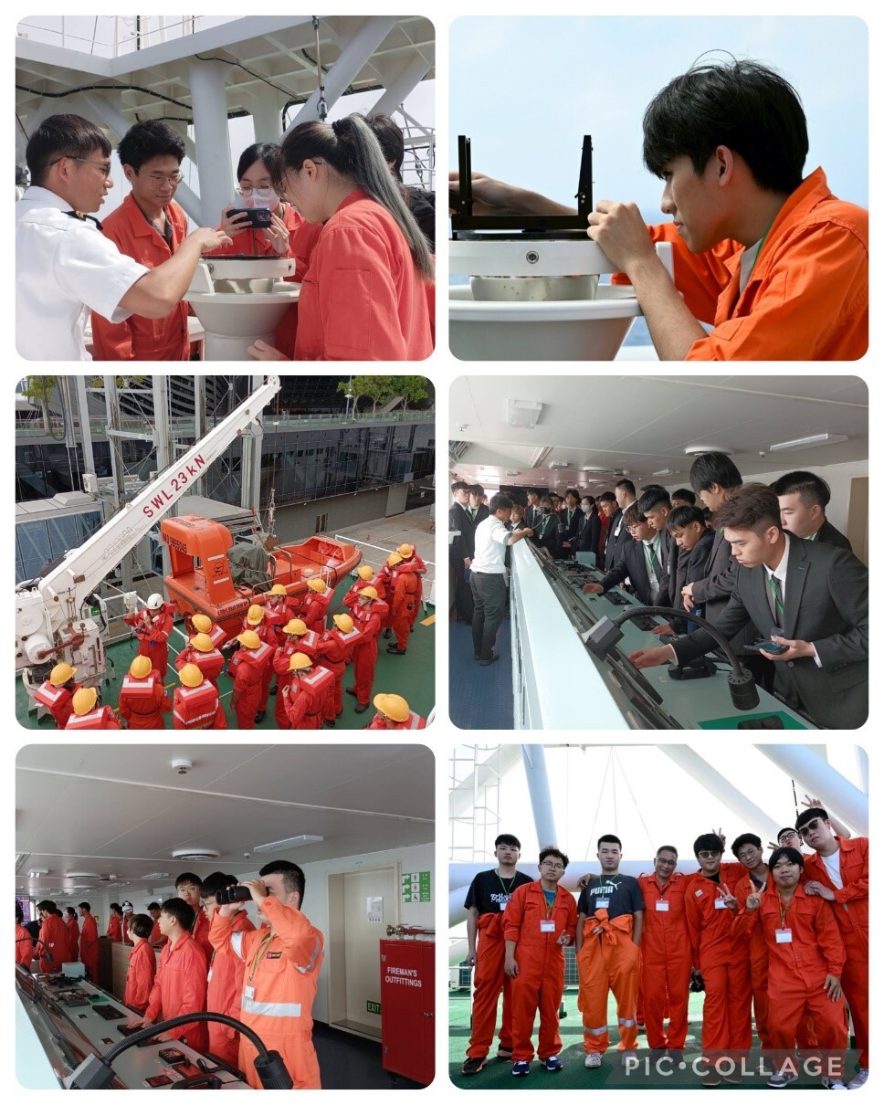 本系同學認真學習各項訓練