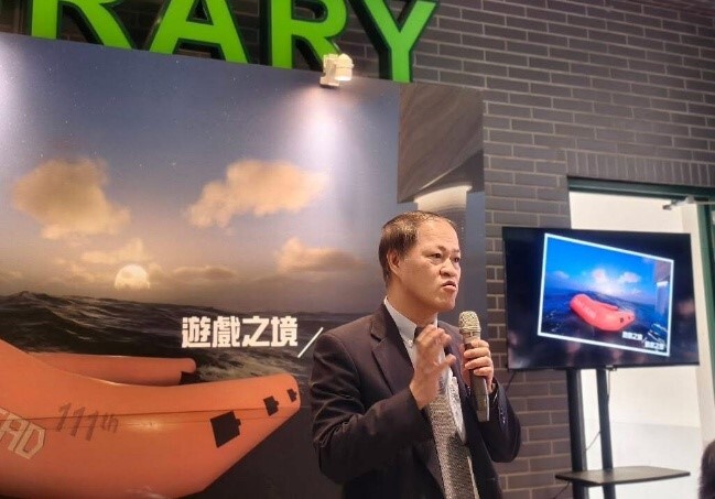 迷霧創意成果展開幕典禮副校長（左上1）親臨主持並致詞勉勵與現場盛況