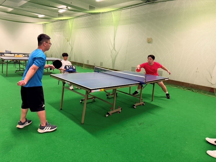 圖1-4 淡水校區賽事熱烈進行中