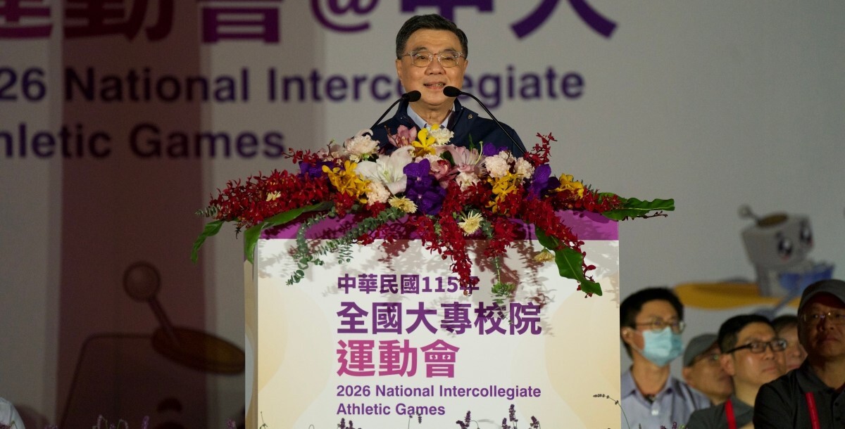 行政院長卓榮泰親臨現場，勉勵選手全力以赴