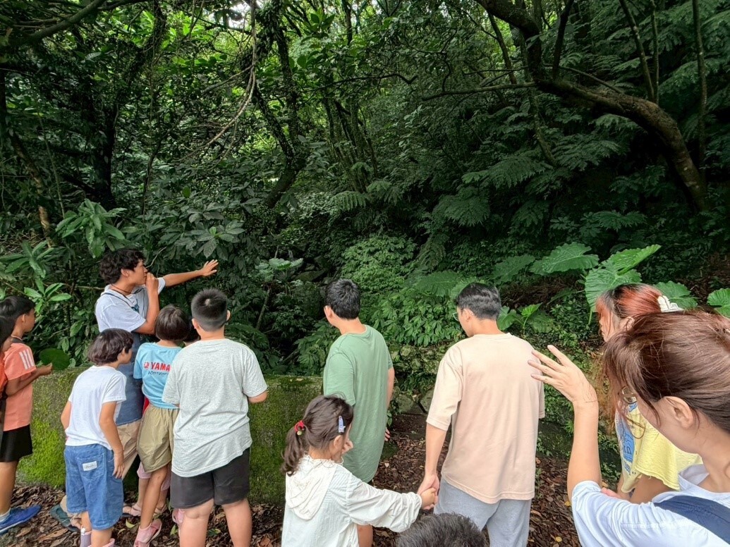 野溪水源介紹與周遭植披分布講解