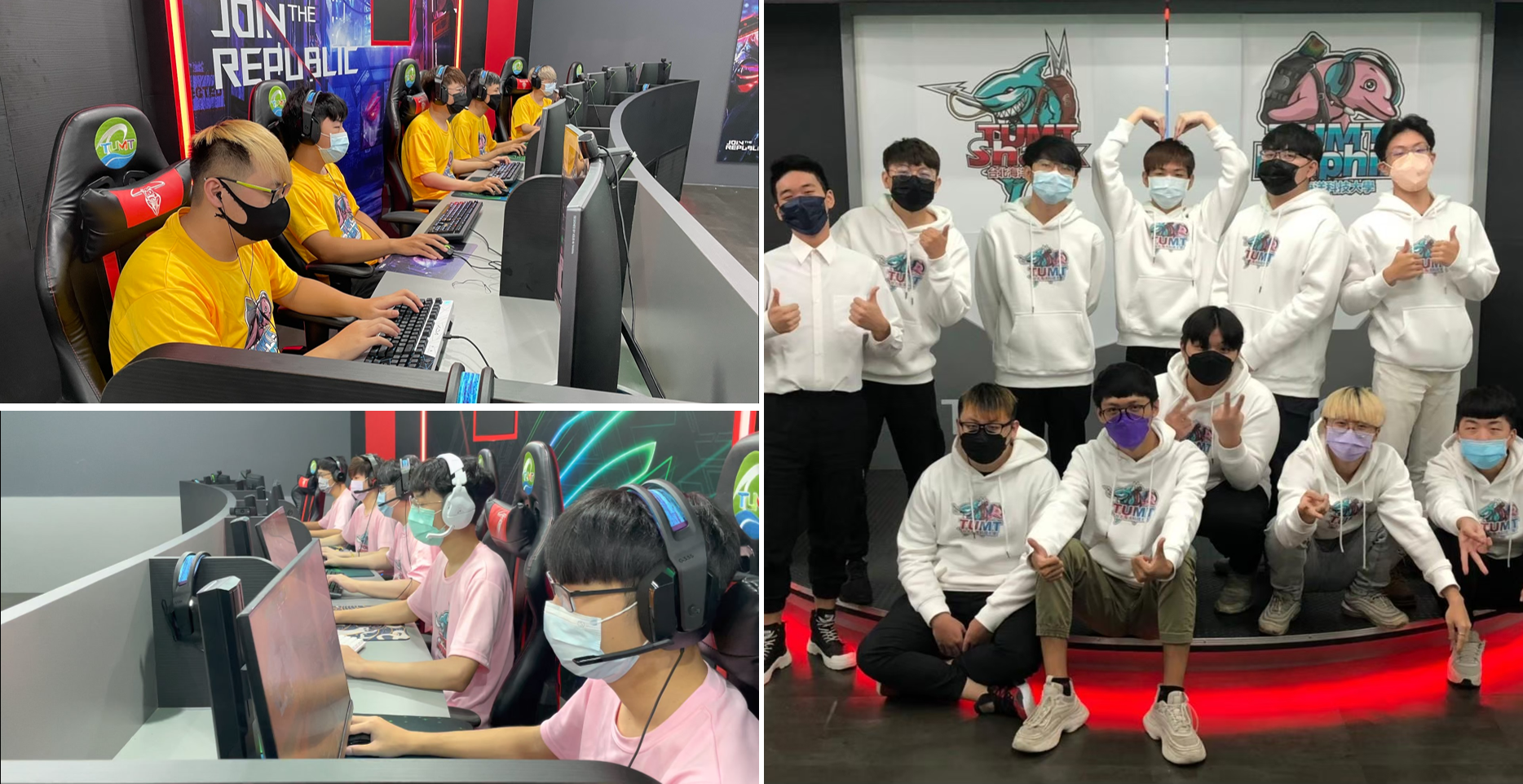 台北海洋共同努力的校隊夥伴