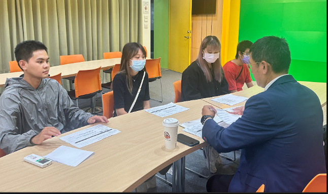 南山人壽企業陳建文專員南山菁英領袖夢想金-面試本系學生現況