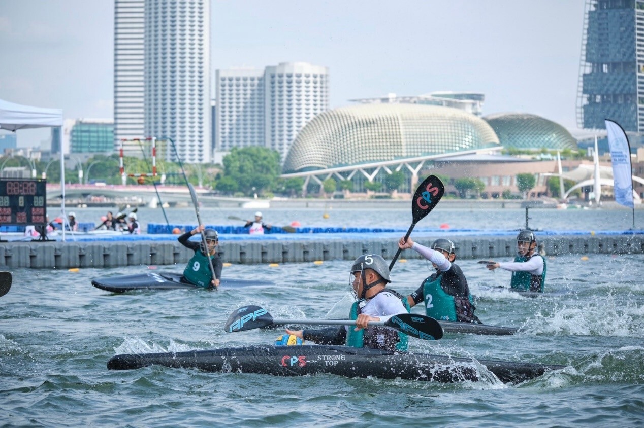 2023亞洲輕艇水球錦標賽的比賽情形(新加坡辦理)