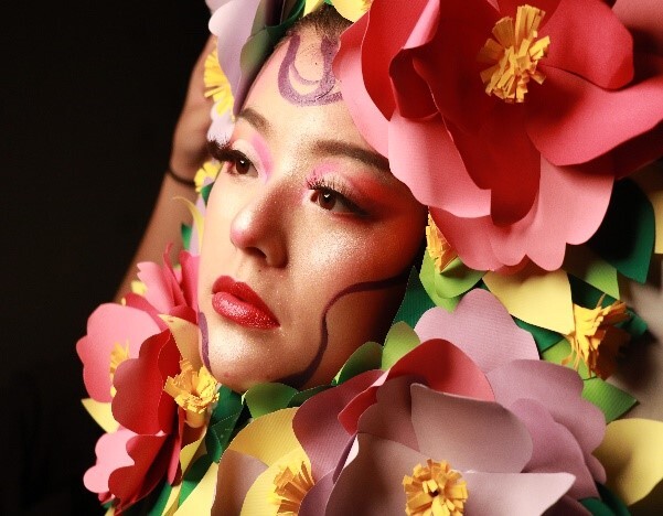 國際創意彩妝組 主題作品: 春意盎然